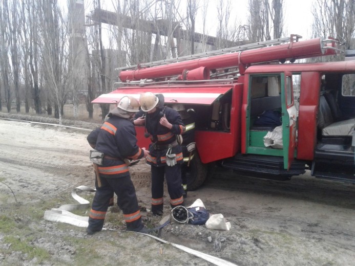 Енергетики ДТЕК Запорізької ТЕС тренувалися гасити пожежу