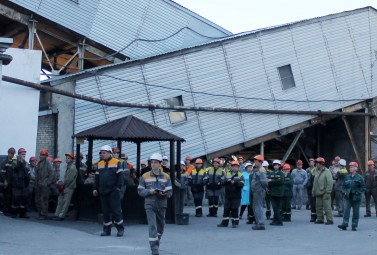 Збагачувачі та рятувальники боролися з «пожежею» на Добропільській ЦЗФ