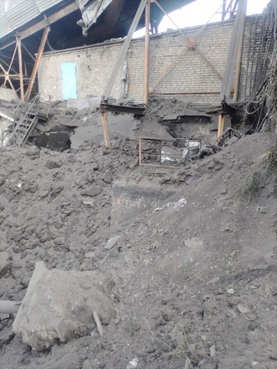 росія продовжує руйнувати підприємство збагачення ДТЕК Енерго на Донеччині